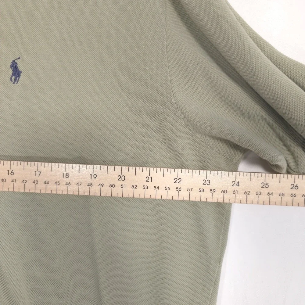Polo by Ralph Lauren Olive Green‎ Polo Shirt Short Sleeve Cotton Size XL Vintage